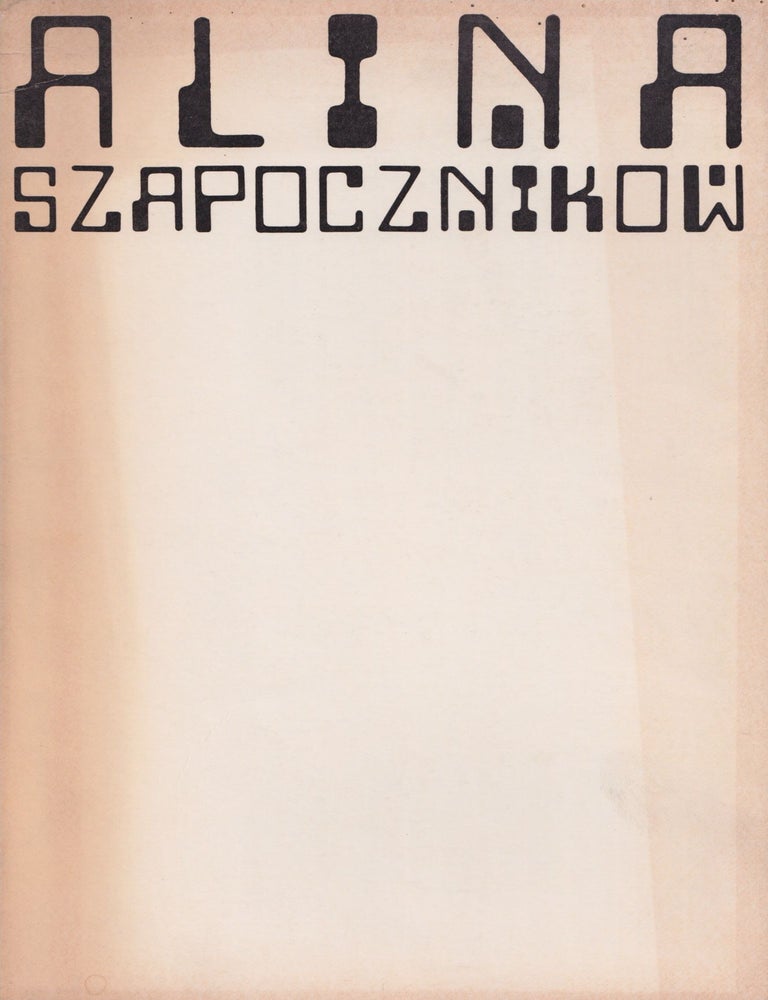 Item #54045 Alina Szapocznikow 1968. WITH: exhibition announcement: "Cogeime S. A. 4, rue J.-B. Meunier, Bruxelles-18... pr&eacute;sente ... les sculptures de Alina Szapocznikow. Laurette et Ivan Lechien esp&egrave;rent votre pr&eacute;sence au cocktail du vernissage, qu'ils donnent le mardi 12 novembre 1968 d&egrave;s heures.". Alina Szapocznikow, Pierre Restany.