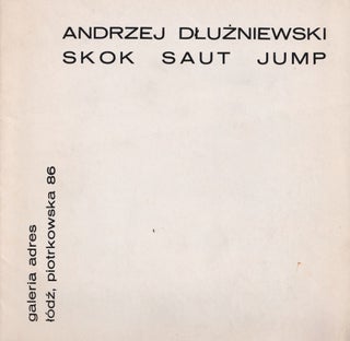Item #54145 [POLISH UNOFFICIAL ART – CONCEPTUALISM] Skok saut jump. Galeria adres, Łódź,...