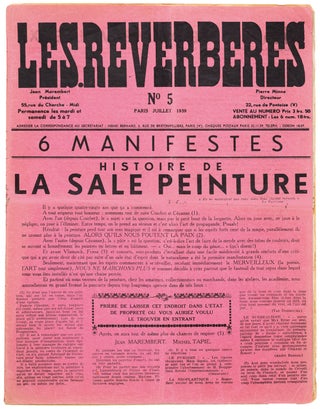 Item #54267 [NEO-DADAISM AND SURREALISM] Les Réverbères. Nos. 1 to 5 (all published), with...