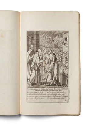 [THE ASCETIC HERO OF MIRACLES: A VISUAL VITA] [La vita e miracoli del Gloriosissimo Padre Santo Francesco di Paola] Engraved title: Nacque questo glorioso padre santo Francesco di Paola nell' anno del signore M. CCCC. XVI. (...) la cui vita qui si descrive [The Life and Miracles of the Most Glorious Holy Father Francis of Paola. Engraved title: This glorious holy father, Francis of Paola, was born in the Year of Our Lord 1416 (...), whose life is here described].