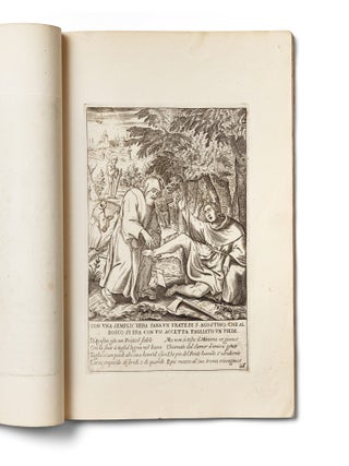 [THE ASCETIC HERO OF MIRACLES: A VISUAL VITA] [La vita e miracoli del Gloriosissimo Padre Santo Francesco di Paola] Engraved title: Nacque questo glorioso padre santo Francesco di Paola nell' anno del signore M. CCCC. XVI. (...) la cui vita qui si descrive [The Life and Miracles of the Most Glorious Holy Father Francis of Paola. Engraved title: This glorious holy father, Francis of Paola, was born in the Year of Our Lord 1416 (...), whose life is here described].