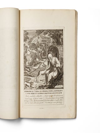 [THE ASCETIC HERO OF MIRACLES: A VISUAL VITA] [La vita e miracoli del Gloriosissimo Padre Santo Francesco di Paola] Engraved title: Nacque questo glorioso padre santo Francesco di Paola nell' anno del signore M. CCCC. XVI. (...) la cui vita qui si descrive [The Life and Miracles of the Most Glorious Holy Father Francis of Paola. Engraved title: This glorious holy father, Francis of Paola, was born in the Year of Our Lord 1416 (...), whose life is here described].