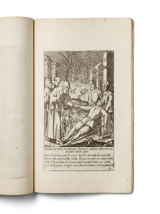 [THE ASCETIC HERO OF MIRACLES: A VISUAL VITA] [La vita e miracoli del Gloriosissimo Padre Santo Francesco di Paola] Engraved title: Nacque questo glorioso padre santo Francesco di Paola nell' anno del signore M. CCCC. XVI. (...) la cui vita qui si descrive [The Life and Miracles of the Most Glorious Holy Father Francis of Paola. Engraved title: This glorious holy father, Francis of Paola, was born in the Year of Our Lord 1416 (...), whose life is here described].
