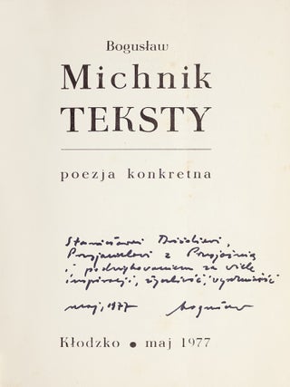Concrete and Experimental Poetry in Poland &ndash; A collection of original works curated by Stanisław Dr&oacute;żdż.