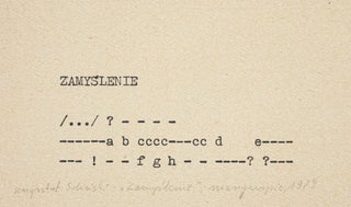 Concrete and Experimental Poetry in Poland – A collection of original works curated by Stanisław Dróżdż.