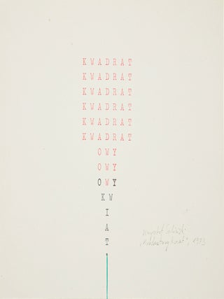 Concrete and Experimental Poetry in Poland &ndash; A collection of original works curated by Stanisław Dr&oacute;żdż.