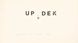 Concrete and Experimental Poetry in Poland – A collection of original works curated by Stanisław Dróżdż.