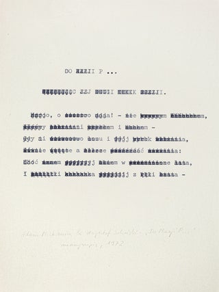 Concrete and Experimental Poetry in Poland &ndash; A collection of original works curated by Stanisław Dr&oacute;żdż.