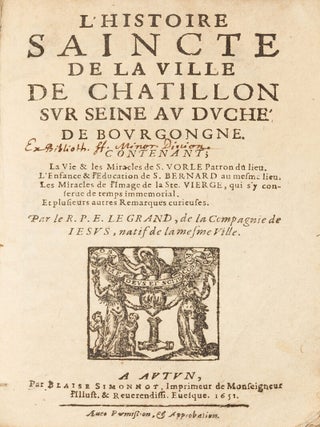 Item #54962 [SAINT VORLES AND SAINT BERNARD &ndash; MIRACLES OF BILOCATION AND LACTATION]...