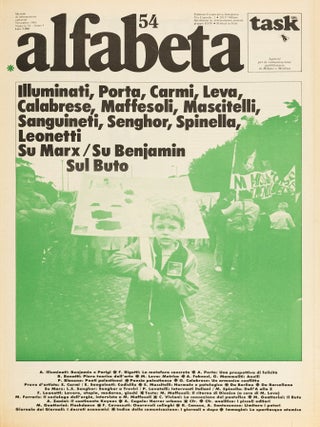 [IMPORTANT FORUM OF ITALIAN POSTMODERNISM AND NEO-AVANT-GARDE] Alfabeta: mensile di informazione culturale [Alphabet: a monthly of cultural information]. Nos. 1&ndash;114 in 105 issues (all published).