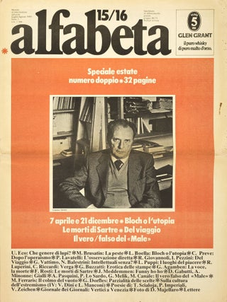[IMPORTANT FORUM OF ITALIAN POSTMODERNISM AND NEO-AVANT-GARDE] Alfabeta: mensile di informazione culturale [Alphabet: a monthly of cultural information]. Nos. 1&ndash;114 in 105 issues (all published).