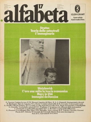[IMPORTANT FORUM OF ITALIAN POSTMODERNISM AND NEO-AVANT-GARDE] Alfabeta: mensile di informazione culturale [Alphabet: a monthly of cultural information]. Nos. 1&ndash;114 in 105 issues (all published).