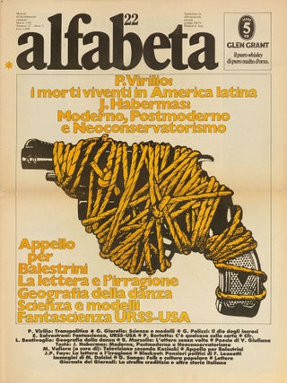 [IMPORTANT FORUM OF ITALIAN POSTMODERNISM AND NEO-AVANT-GARDE] Alfabeta: mensile di informazione culturale [Alphabet: a monthly of cultural information]. Nos. 1&ndash;114 in 105 issues (all published).