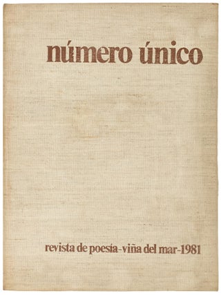[AMEREIDA &ndash; UTOPIAN CHILEAN ARCHITECTURE AND EXPERIMENTAL POETRY] N&uacute;mero &uacute;nico: revista de poes&iacute;a [Unique number: a journal for poetry]. Sole published issue.