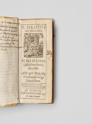 [RHYMED VITA OF SAINT FRANCIS &ndash; THE COUNTER-REFORMATION AND THE "POEMA SACRO"] Il seraffico San Francesco di Fra Giacomo Garibi da Porto Mauritio... [Il seraffico San Francesco di Fra Giacomo Garibi da Porto Mauritio...].