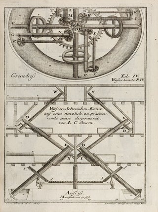 [THE "MOST COMPREHENSIVE CONCEPT OF ARCHITECTURAL THEORY IN THE GERMAN-LANGUAGE SPHERE"] Der auserle&szlig;neste und nach den Regeln der antiquen Bau-Kunst sowohl, als nach dem heutigen Gusto verneuerte Goldmann, als der rechtschaffenste Bau-Meister, oder die gantze Civil-Bau-Kunst, in unterschiedlichen vollst&auml;ndigen Anweisungen (...) abgehandelt [The most elaborate and according to the rules of the ancient art of building as well as according to today's taste renewed Goldmann, as the most righteous building master, or the whole civil architecture art, treated in different complete instructions (...)]. 16 parts and 5 (of 6) supplements, together 21 parts in 4 volumes.