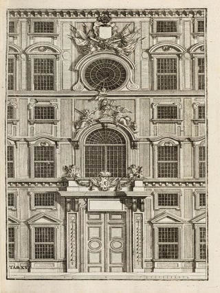 [THE "MOST COMPREHENSIVE CONCEPT OF ARCHITECTURAL THEORY IN THE GERMAN-LANGUAGE SPHERE"] Der auserle&szlig;neste und nach den Regeln der antiquen Bau-Kunst sowohl, als nach dem heutigen Gusto verneuerte Goldmann, als der rechtschaffenste Bau-Meister, oder die gantze Civil-Bau-Kunst, in unterschiedlichen vollst&auml;ndigen Anweisungen (...) abgehandelt [The most elaborate and according to the rules of the ancient art of building as well as according to today's taste renewed Goldmann, as the most righteous building master, or the whole civil architecture art, treated in different complete instructions (...)]. 16 parts and 5 (of 6) supplements, together 21 parts in 4 volumes.