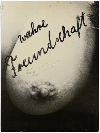 [FEMINIST ART AND VIENNESE ACTIONISM] Wahre Freundschaft [True friendship]. Original vinyl record in pictorial sleeve. &ndash; With two signed, handwritten dedications.