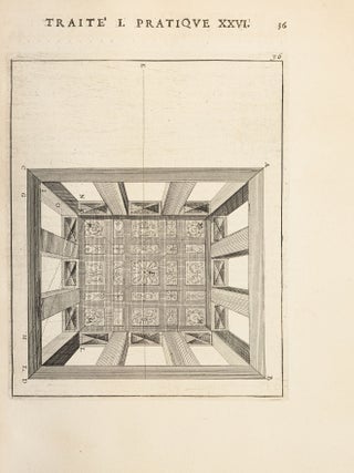 [FOUNDATIONS OF VIRTUAL REALITY &ndash; BEGINNING OF THE PARISIAN &lsquo;PERSPECTIVE WAR&rsquo; &ndash; THE MACCLESFIELD COPY] La perspective pratique: n&eacute;cessaire &agrave; tous peintres, graveurs, sculpteurs, architectes, orf&egrave;vres, brodeurs, tapissiers, et autres qui se meslent de desseigner [Practical perspective: necessary for all painters, engravers, sculptors, architects, goldsmiths, embroiderers, upholsterers, and others who engage in drawing]. Three volumes (all published). &ndash; BOUND WITH: Three related pamphlets of the Parisian 'Perspective War' (see below).