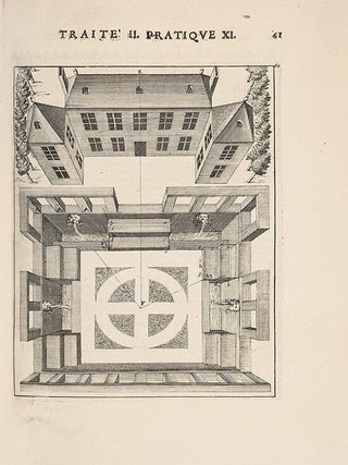 [FOUNDATIONS OF VIRTUAL REALITY &ndash; BEGINNING OF THE PARISIAN &lsquo;PERSPECTIVE WAR&rsquo; &ndash; THE MACCLESFIELD COPY] La perspective pratique: n&eacute;cessaire &agrave; tous peintres, graveurs, sculpteurs, architectes, orf&egrave;vres, brodeurs, tapissiers, et autres qui se meslent de desseigner [Practical perspective: necessary for all painters, engravers, sculptors, architects, goldsmiths, embroiderers, upholsterers, and others who engage in drawing]. Three volumes (all published). &ndash; BOUND WITH: Three related pamphlets of the Parisian 'Perspective War' (see below).