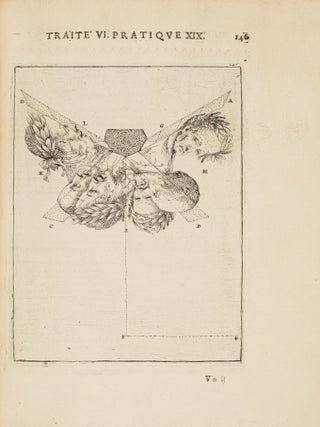 [FOUNDATIONS OF VIRTUAL REALITY &ndash; BEGINNING OF THE PARISIAN &lsquo;PERSPECTIVE WAR&rsquo; &ndash; THE MACCLESFIELD COPY] La perspective pratique: n&eacute;cessaire &agrave; tous peintres, graveurs, sculpteurs, architectes, orf&egrave;vres, brodeurs, tapissiers, et autres qui se meslent de desseigner [Practical perspective: necessary for all painters, engravers, sculptors, architects, goldsmiths, embroiderers, upholsterers, and others who engage in drawing]. Three volumes (all published). &ndash; BOUND WITH: Three related pamphlets of the Parisian 'Perspective War' (see below).
