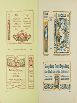[ART NOUVEAU &ndash; GERMAN TYPOGRAPHY] Accidenz-Zierat und Buchschmuck [von C. Adams].