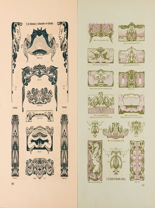 [ART NOUVEAU &ndash; GERMAN TYPOGRAPHY] Accidenz-Zierat und Buchschmuck [von C. Adams].