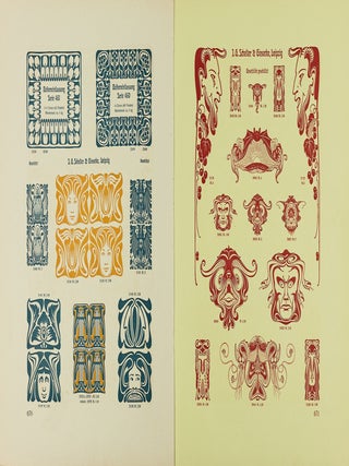 [ART NOUVEAU &ndash; GERMAN TYPOGRAPHY] Accidenz-Zierat und Buchschmuck [von C. Adams].