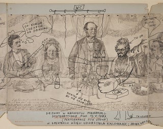 Item #55377 [RARE SURVIVING WORK BY A CULT FIGURE OF POLISH UNOFFICIAL ART – KULTURA ZRZUTY AND...