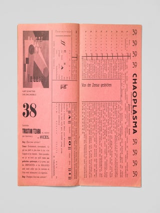 [SCHWITTERS AND THE FRENCH DADAISTS] Merz 4: Banalit&auml;ten [Banalities].