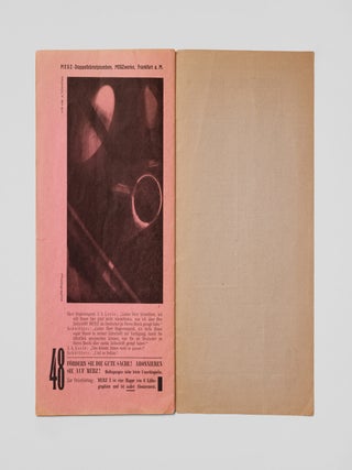 [SCHWITTERS AND THE FRENCH DADAISTS] Merz 4: Banalit&auml;ten [Banalities].