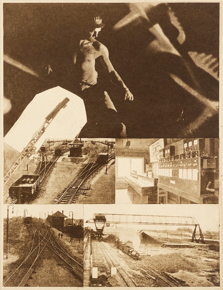 Item #55515 [PHOTOMONTAGE ALBUM &ndash; UKRAINE TRANSPORTATION ENGINEERS] II Vypusk Khar&rsquo;kovskogo Instituta Inzhenerov Transporta [Second Graduating Class of the Kharkiv Institute of Transportation Engineers]. N. K. Kalandiia, photomontages.