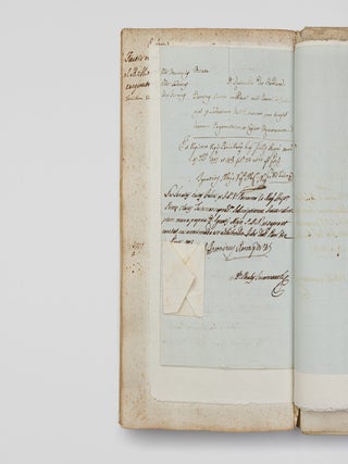 [SICILY &ndash; THE BOURBON MONARCHY ALIENATES ECCLESIASTICAL PROPERTY &ndash; LATE ANCIEN-REGIME SOCIAL MOBILITY] Bound volume of manuscripts documenting the alienation of ecclesiastical lands in the territory of Gorgo and Bonvicino by King Ferdinand III of Sicily, and the subsequent investiture documents for the purchaser, Mauro Turrisi et Piraino, the Baron of Gorgo and Bonvicino.