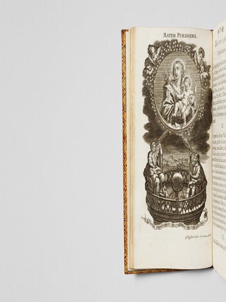 [THE HOLY VIRGIN IN THE ROCAILLE &ndash; AESTHETICS OF THE JESUIT COUNTER-REFORMATION] Paraphrase des litanies de Notre Dame de Lorette, par un serviteur de Marie. Premiere edition [Paraphrase of the litanies of Our Lady of Loreto, by a servant of Mary. First edition].