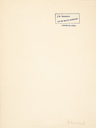 [CONCRETE POETRY IN CZECHOSLOVAKIA &ndash; FLUXUS EAST OF JIRI VALOCH] A collection of concrete and experimental poetry in Czechoslovakia in the 1960s&ndash;1980s, including works by Jiř&iacute; Valoch, Karel Miler, J.H. Kocman, and V&aacute;clav Vokolek.