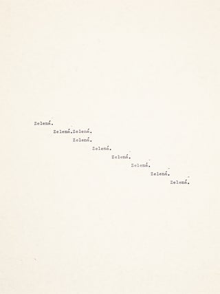 [CONCRETE POETRY IN CZECHOSLOVAKIA &ndash; FLUXUS EAST OF JIRI VALOCH] A collection of concrete and experimental poetry in Czechoslovakia in the 1960s&ndash;1980s, including works by Jiř&iacute; Valoch, Karel Miler, J.H. Kocman, and V&aacute;clav Vokolek.