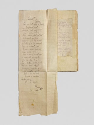 [PRE-GULAG PRISON JOURNAL AND WALL NEWSPAPER] Draft of the 1926 prison wall newspaper &ldquo;Zaria.&rdquo;