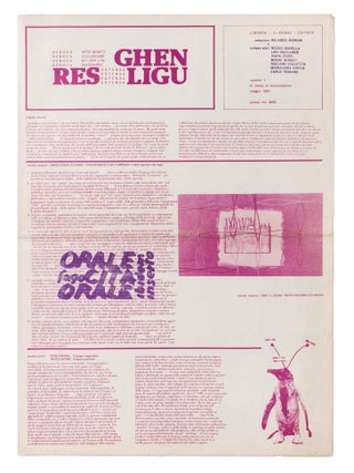 [AVANT-GARDE FROM THE UTERUS] Ghen res extensa ligu: arte genetica e documenti per l'immaginario [Genetic art and documents for the imagination]. Nos. 1&ndash;[5] (all published).