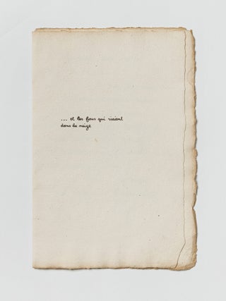 [NEO-DADAISM AND SURREALISM DURING WWII &ndash; NOT IN OCLC] Les cloches de la haute mer [The bells of the high seas]. One of only 25 copies printed.