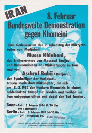 Item #P004069 [ANTI-SHAH PROTEST IN WEST BERLIN – IRANIAN GUERILLA GROUPS] Group of nineteen...