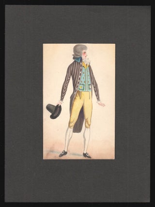 Group of five original ink and watercolor drawings, three woodcut prints, one related item and two photographs, from the estate of Vasili Masiutin (Masyutin).