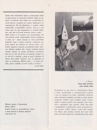 [CZECH POST-WAR SURREALISM &ndash; THE LACOSTE GROUP] Group of six catalogs and related ephemera by the Lacoste group, a Brno-based unofficial association of post-war Czech surrealist artists.