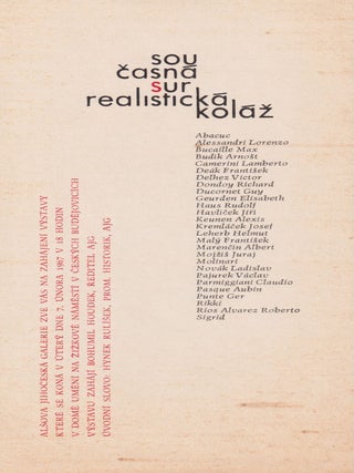 [CZECH POST-WAR SURREALISM &ndash; THE LACOSTE GROUP] Group of six catalogs and related ephemera by the Lacoste group, a Brno-based unofficial association of post-war Czech surrealist artists.