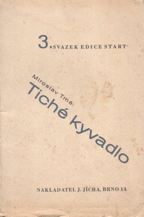 Item #P5536 [CZECH REGIONAL AVANT-GARDE] Tiché kyvadlo [The quiet pendulum].; Edice Start, sv....