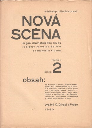 Item #P5666 Nová scéna: měsíčník pro divadelní poesii [The new stage: a monthly journal...