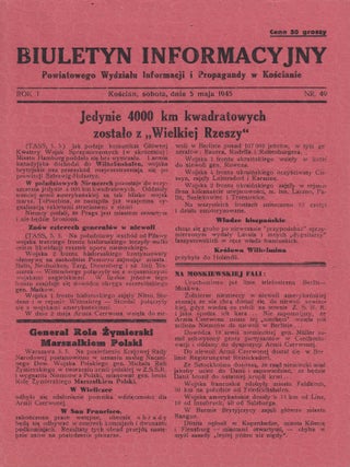 Item #P5712 Biuletyn Informacyjny Powiatowego Wydziału Informacji i Propagandy w Kościanie...
