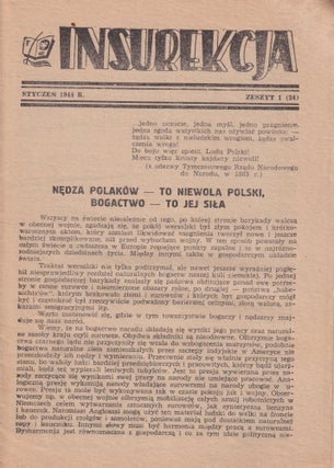 Item #P6371 [POLISH RESISTANCE DURING WWII] Collection of Polish WWII-era publications produced...