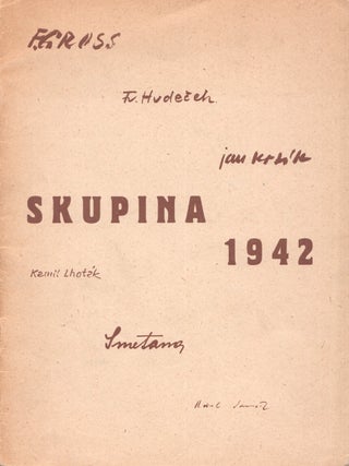 Item #P6498 XXXIV. Výstava Pošovy galerie. Skupina 1942. Akvarely, kresby, grafika. Od 30....
