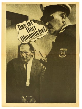 [THE OPPOSITION WORKERS' UNION AT DAIMLER-BENZ AFTER 1968: AN EXTREMELY RARE SOURCE OF GERMAN INDUSTRIAL AND WORKERS' HISTORY] Plakat: F&uuml;r die Besch&auml;ftigten der Daimler Benz AG, geschrieben und hergestellt von Kollegen des Werkes Untert&uuml;rkheim u. Sindelfingen [Poster: For the employees of Daimler Benz AG, written and produced by colleagues at the Untert&uuml;rkheim and Sindelfingen plants]. 21 large-format leaflets (posters), see list below. &ndash; Plakat: Herausgegeben von der Stuttgarter Pojektgruppe Presse & Information in der APO [Poster: Edited by the Stuttgart Press & Information Project Group in the APO], nos. 2,3, 9, and no. Juli 1969. &ndash; Plakat: F&uuml;r die Hochschule [Poster: For the university], nos. 1 and 2. &ndash; WITH: Supplement.