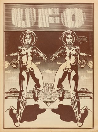 [GERMAN "BEAT" AND "CUT UP" LIT JOURNAL &ndash; PREDECESSOR OF THE JOURNAL "GASOLIN 23"] UFO Space Bulletin: Revolution durch Information [UFO Space Bulletin: Revolution via information]. Nos. [1], 2, and "Sondernummer" (special issue), all published.